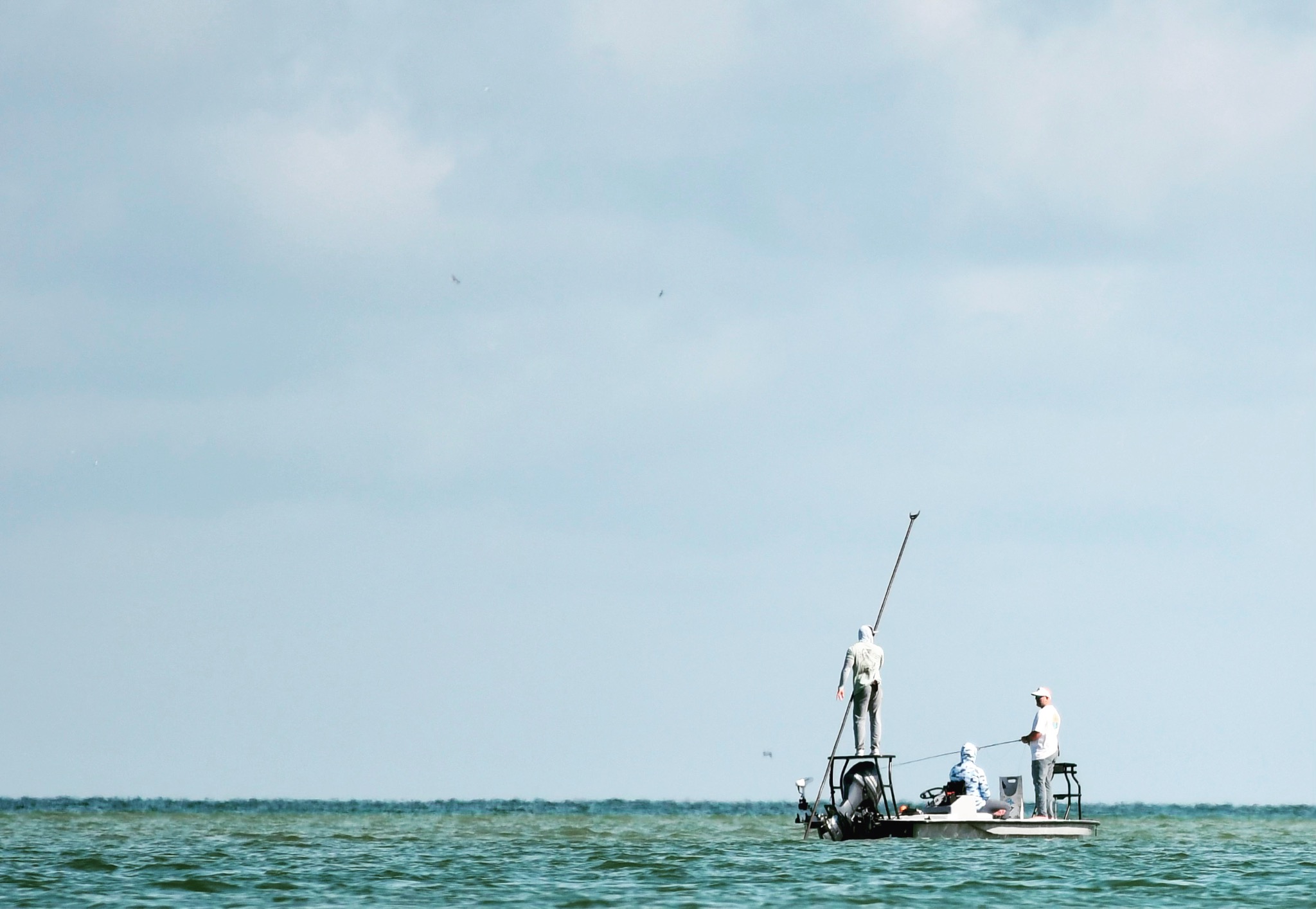 Saltwater fly fishing from a skiff on Florida’s Gulf Coast