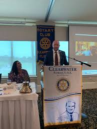 Thomas J. Nessler speaking at a Clearwater Rotary event